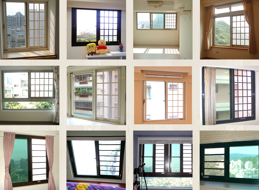防墜鋁格紗窗